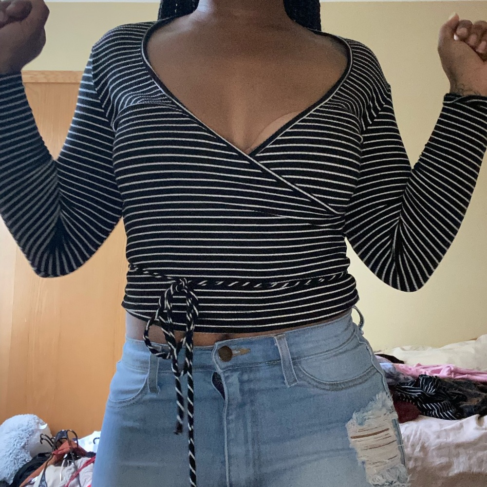 Wrap Long-sleeved top